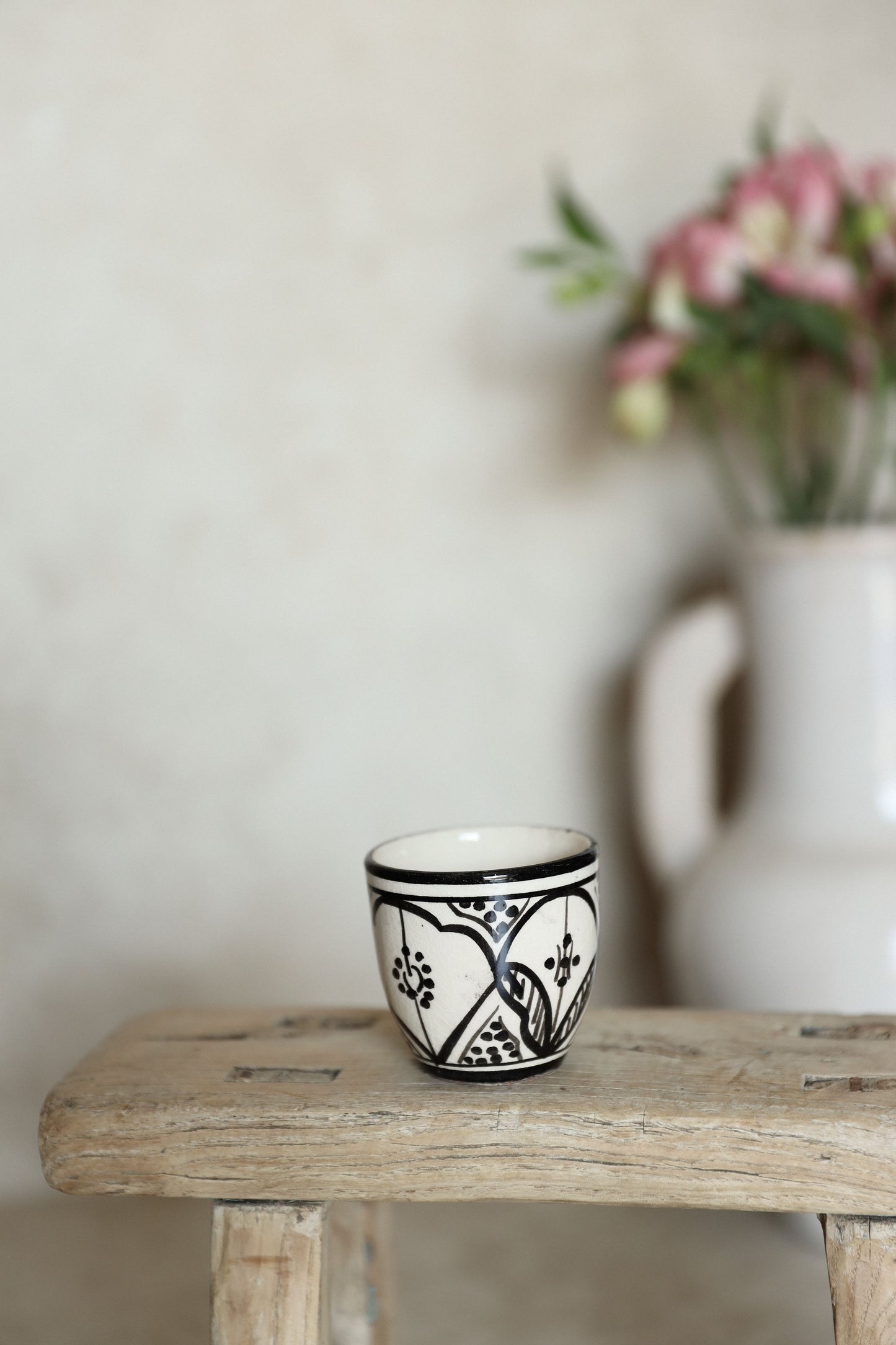 כוס אספרסו פרח | שחור