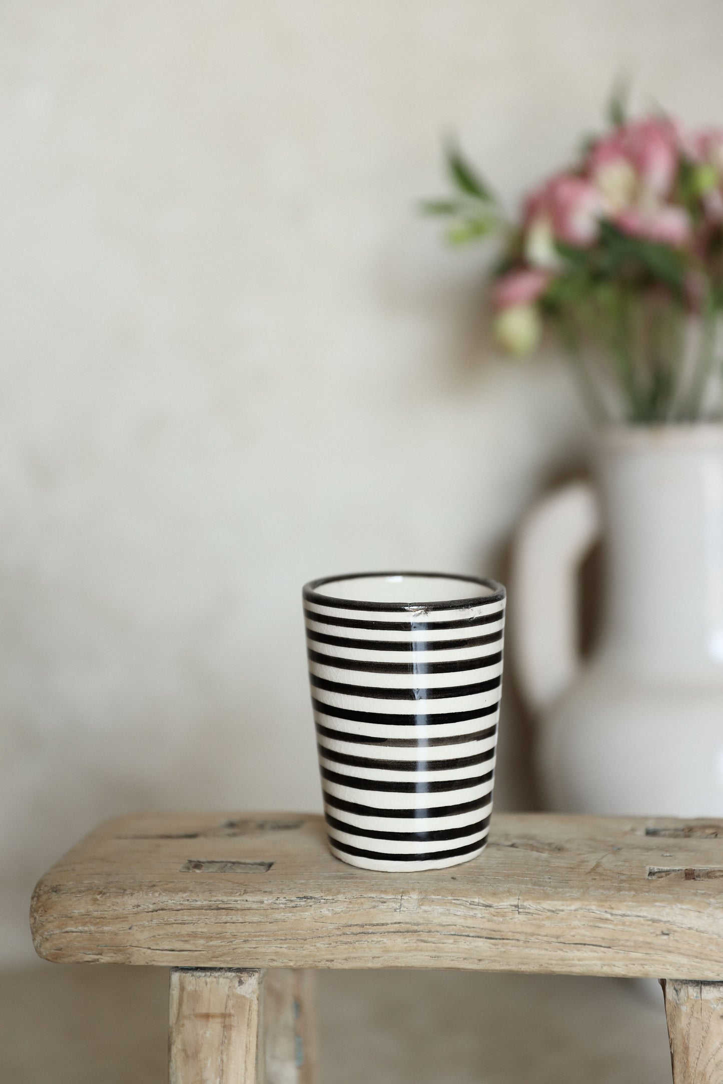 כוס פסים | שחור