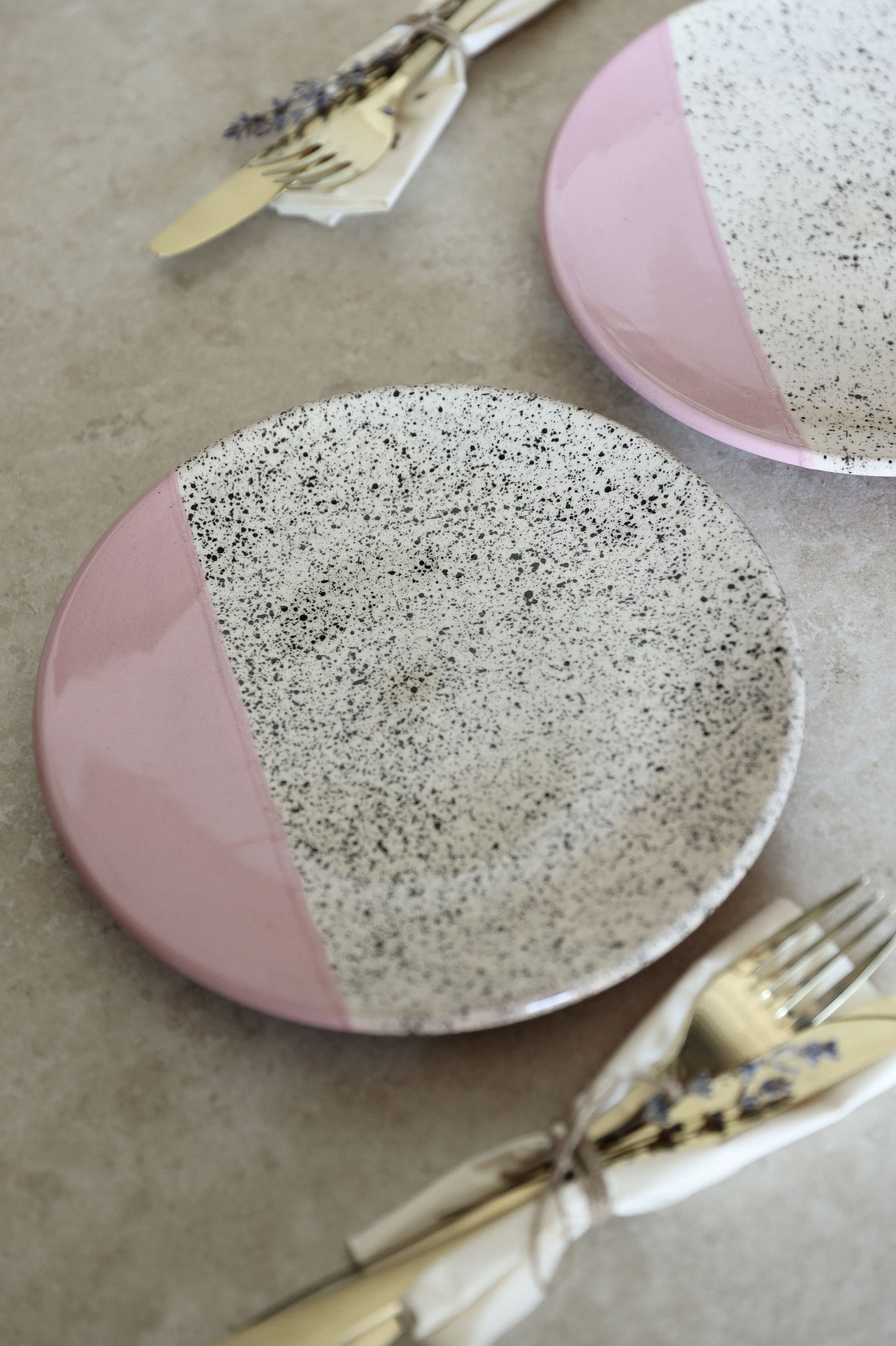 צלחת | ספלאש חיתוך ורוד