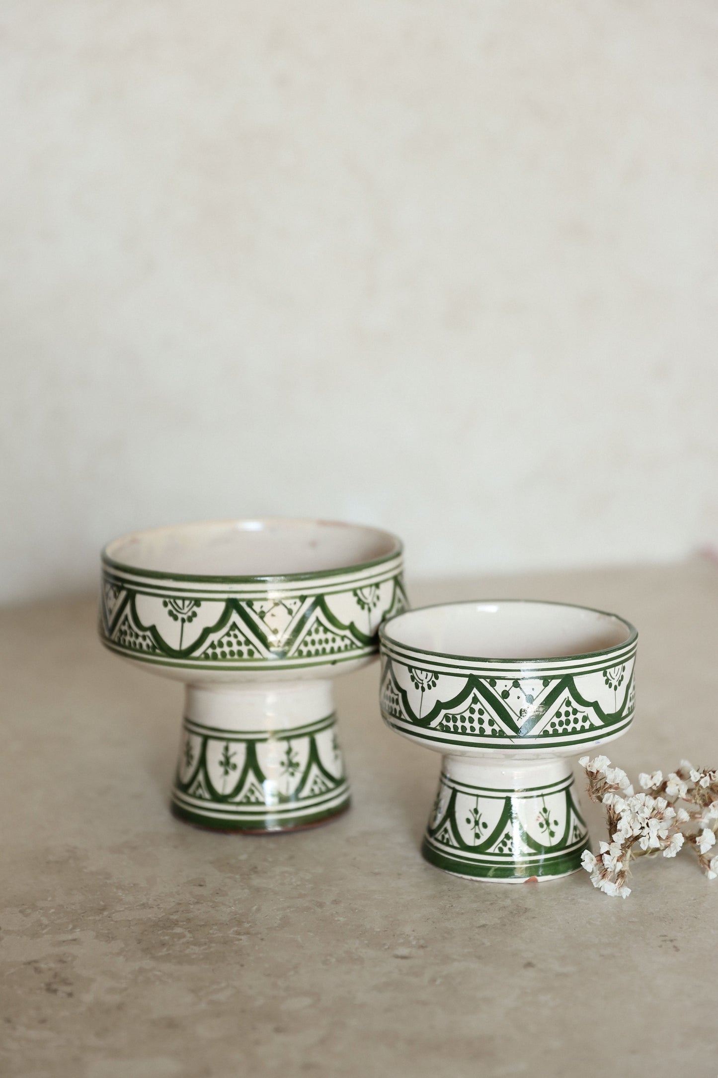 קערת גביע פרח | ירוק