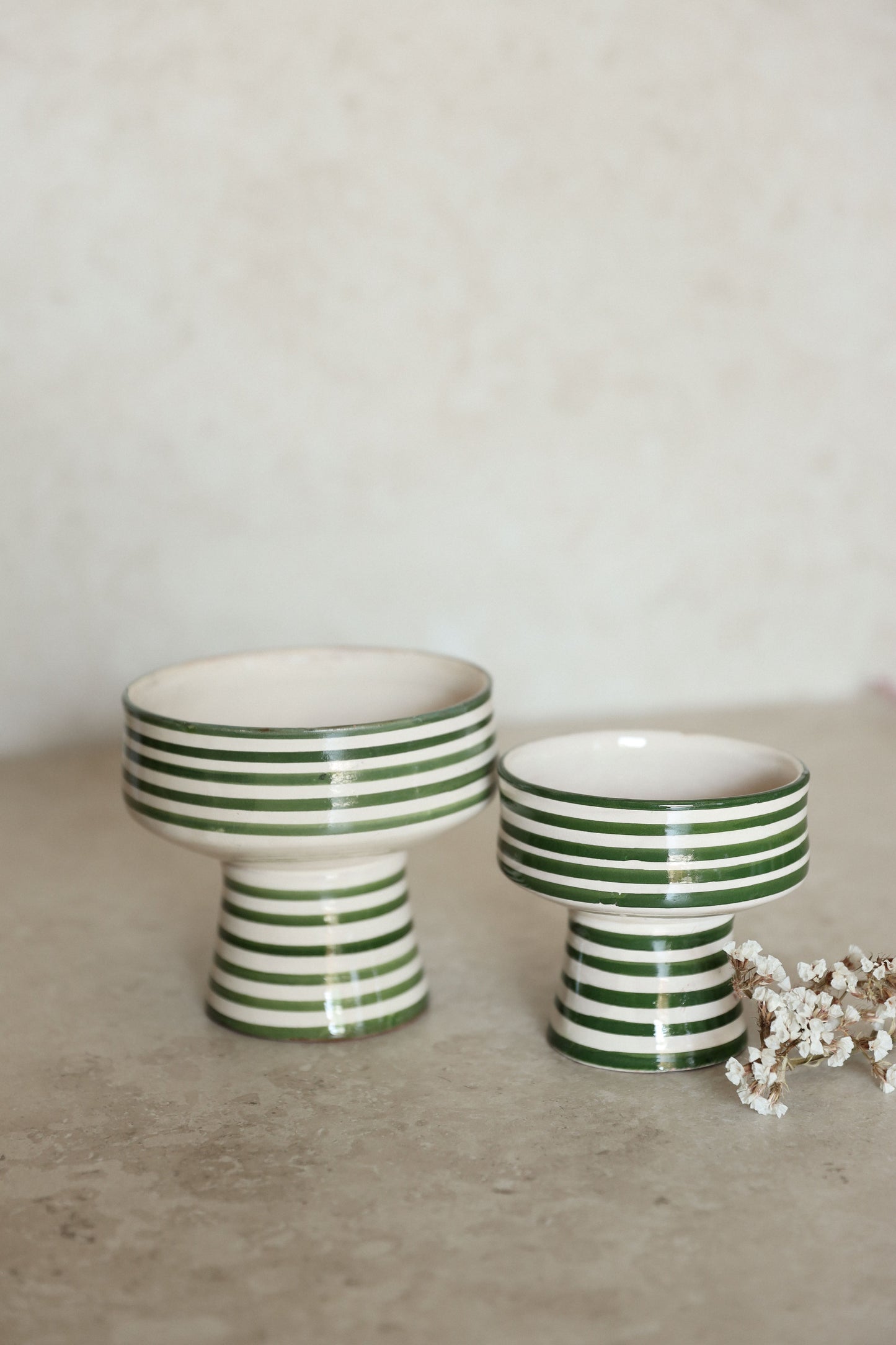קערת גביע פסים | ירוק