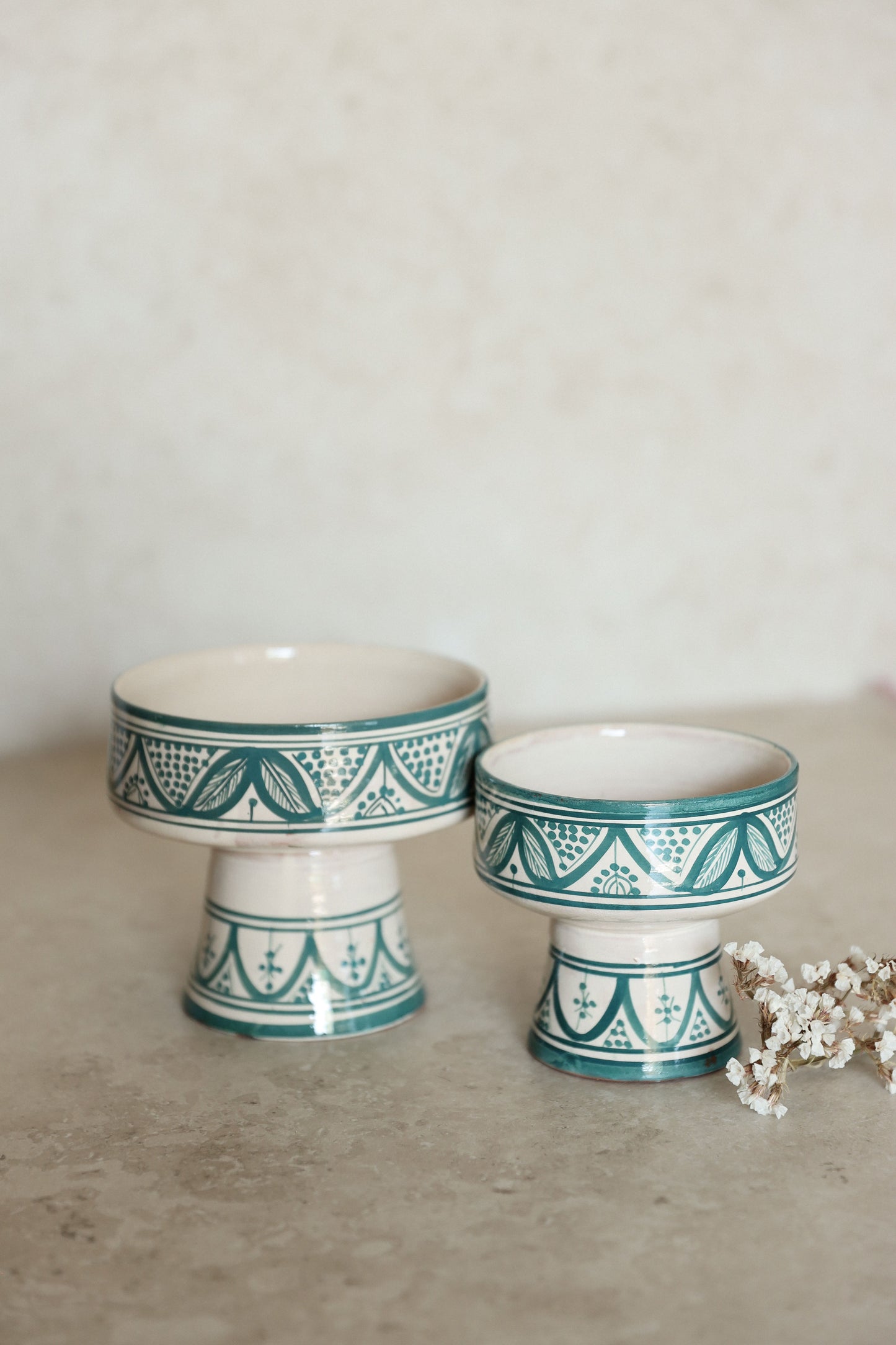 קערת גביע פרח | טורקיז