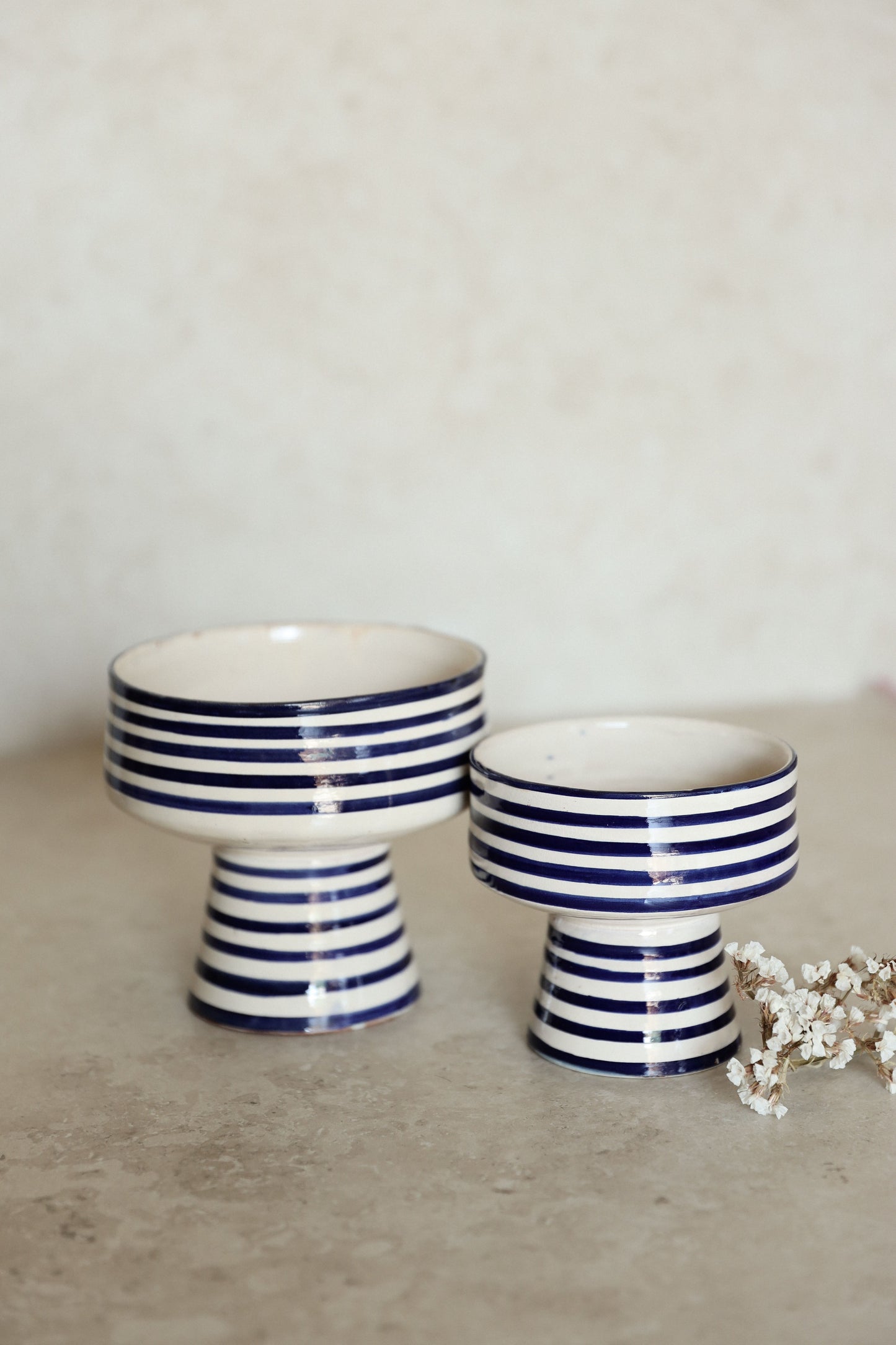 קערת גביע פסים | כחול