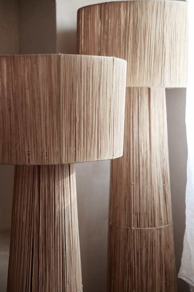 מנורת רפיה טבעי