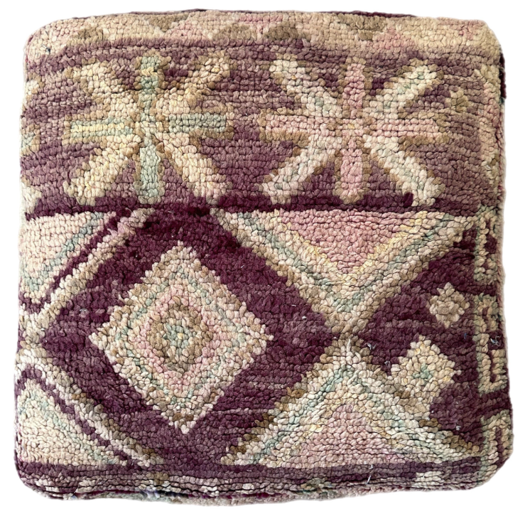 פוף שטיח | וינטאג׳ סגול