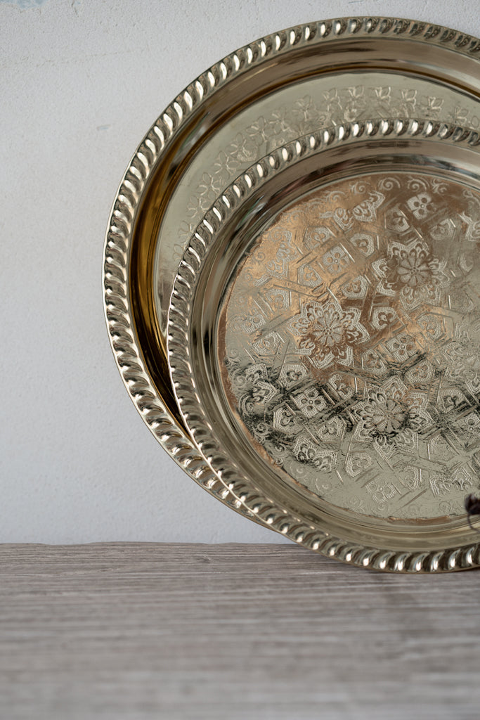 מגש מעוטר | נחושת