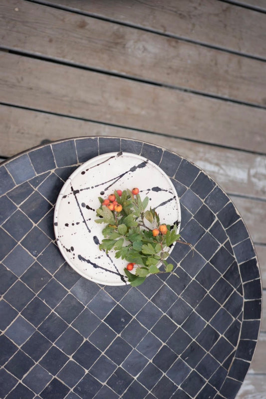 שולחן מוזאיקה | שחור מלא