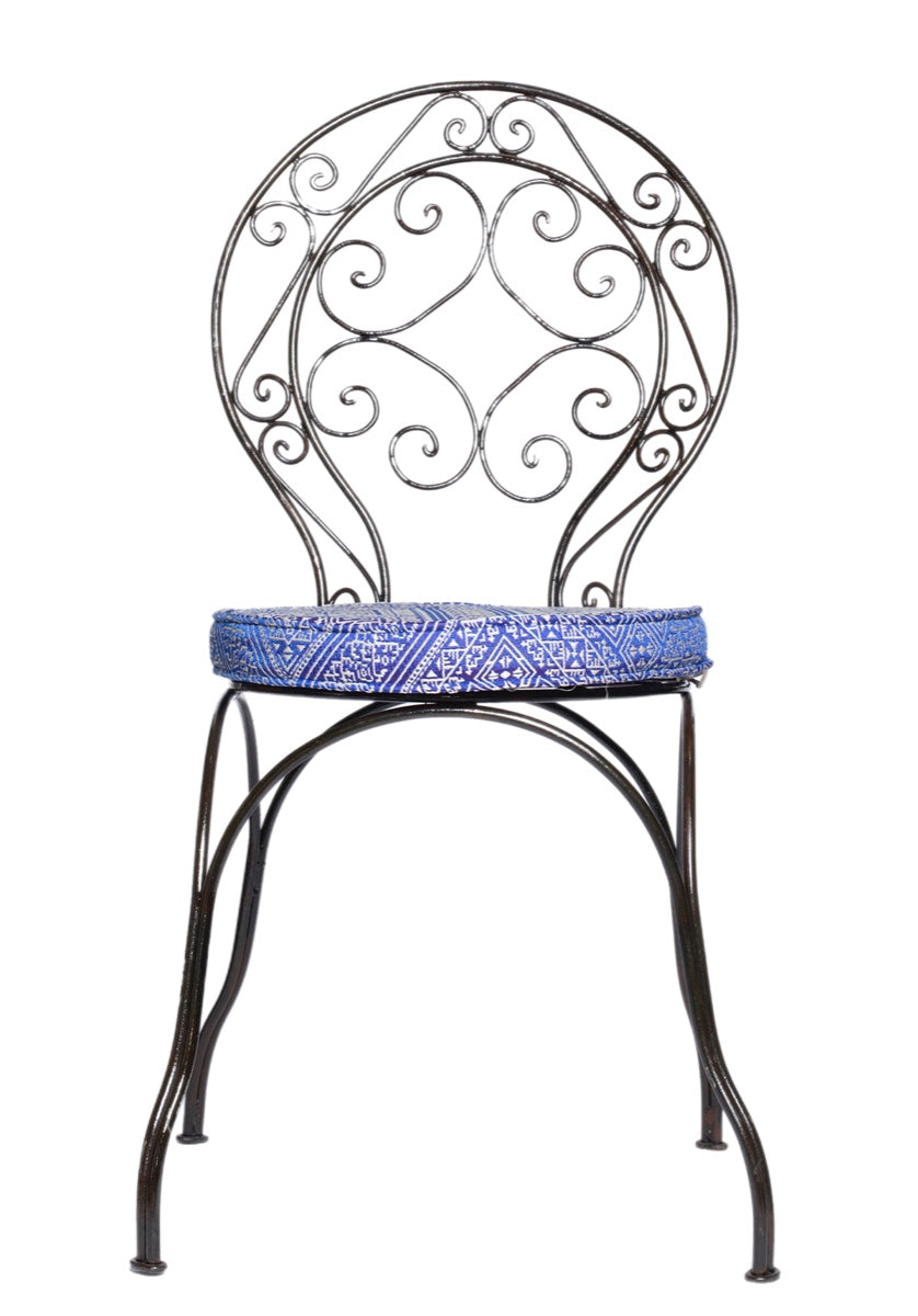 כסא פרזול עגול