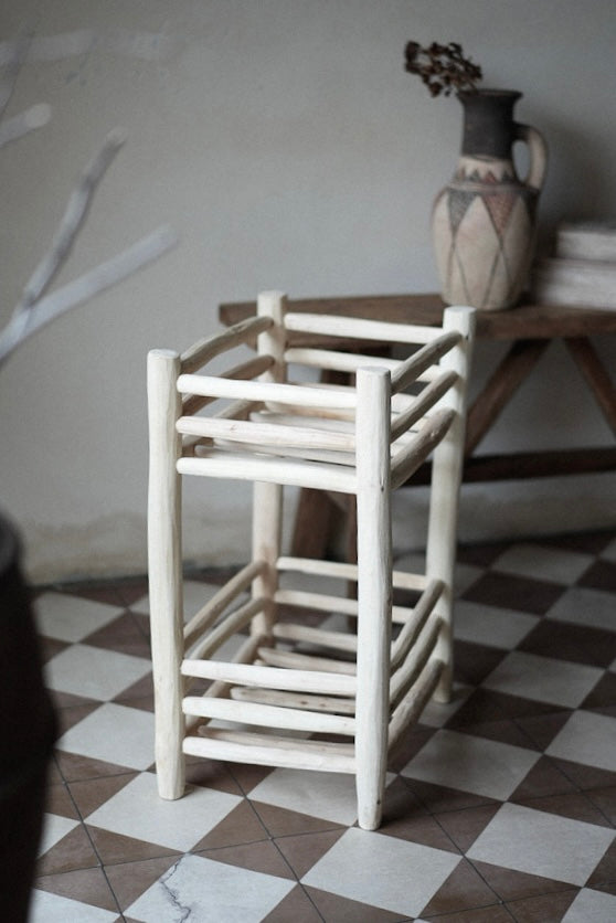 מתקן 2 קומות מעץ טבעי