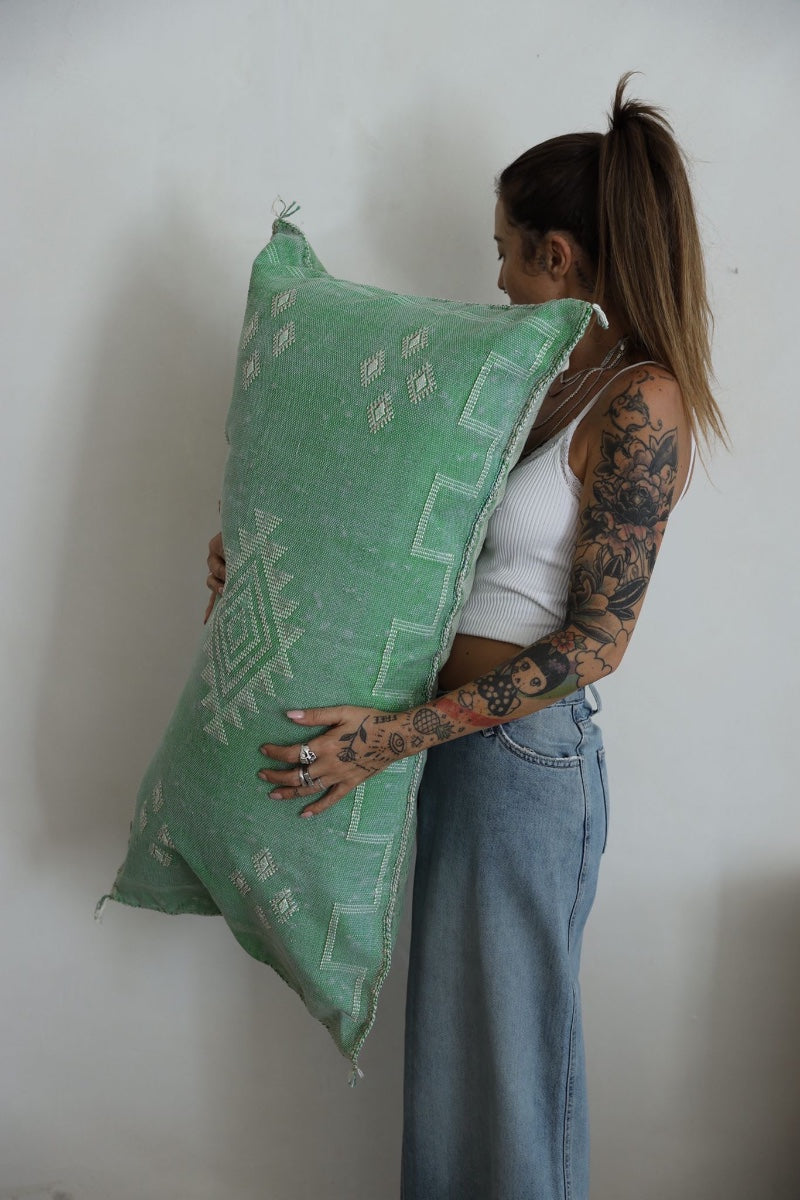 כרית סברה ארוכה | ירוק