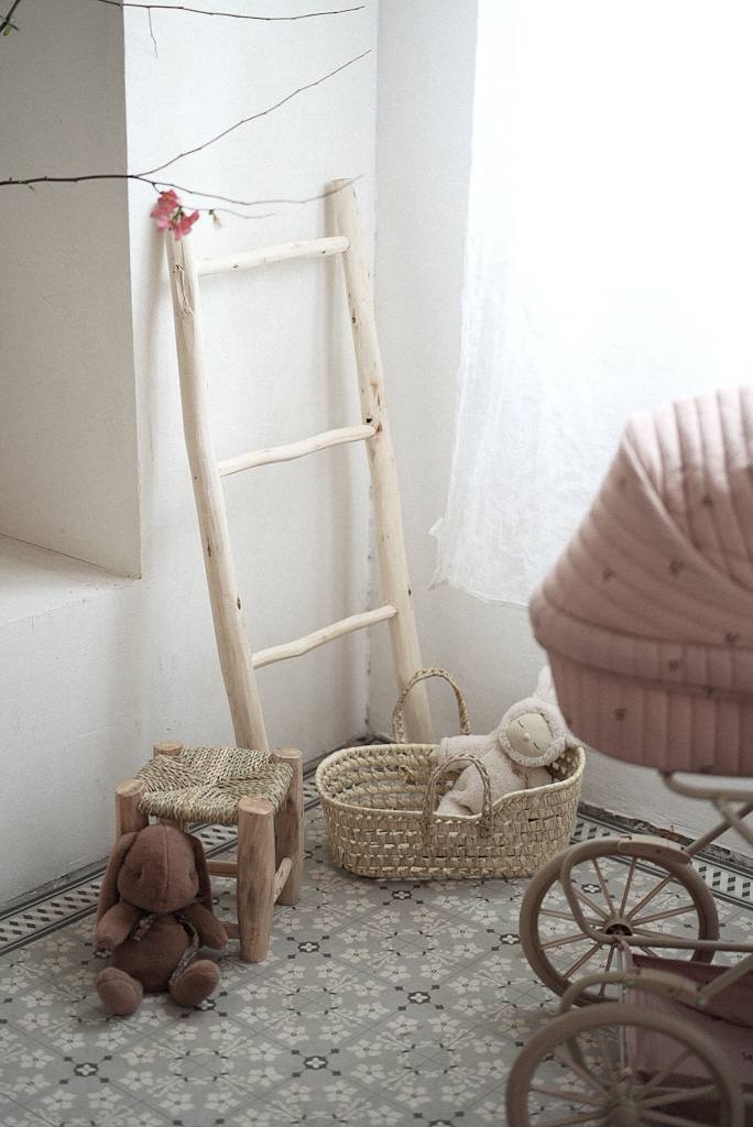 סולם לילדים מעץ טבעי