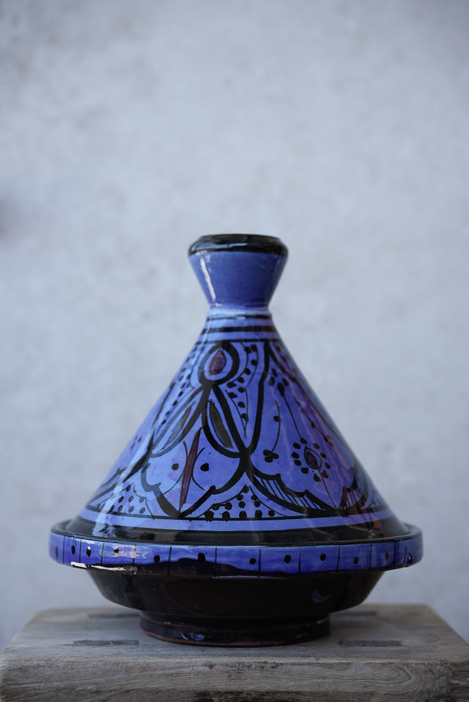 טאג'ין מצויר | כחול מלא