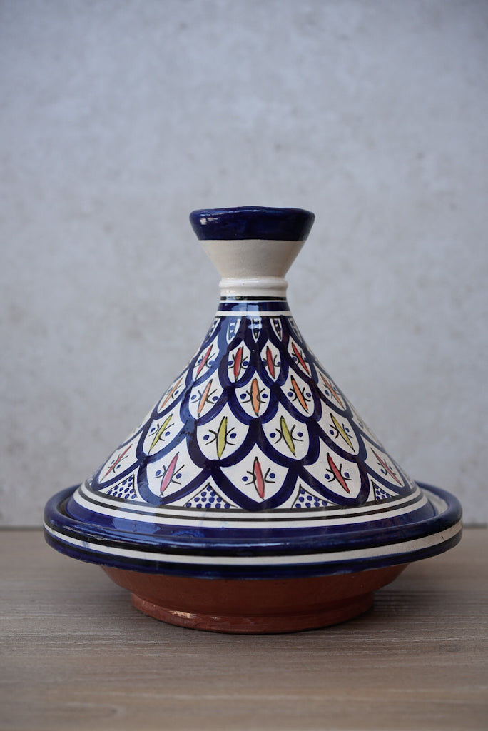 טאג'ין מצויר | כחול קשקשים