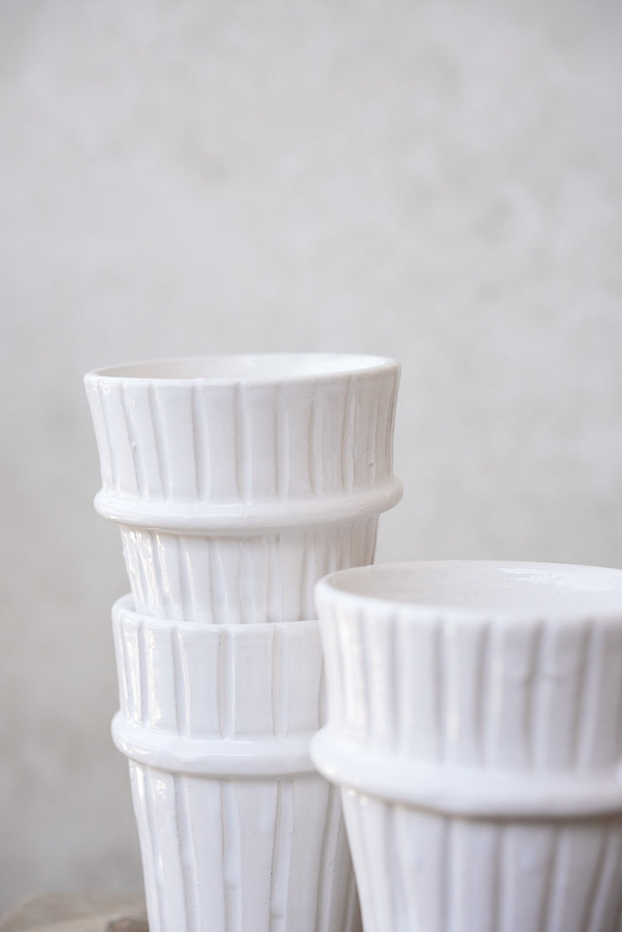 כוס טנג'יר חרוטה | Blanca