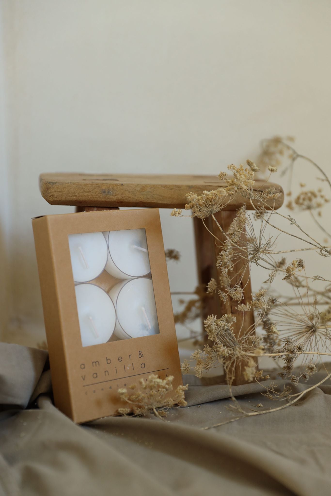 סט נרות עגולים | AMBER VANILLA