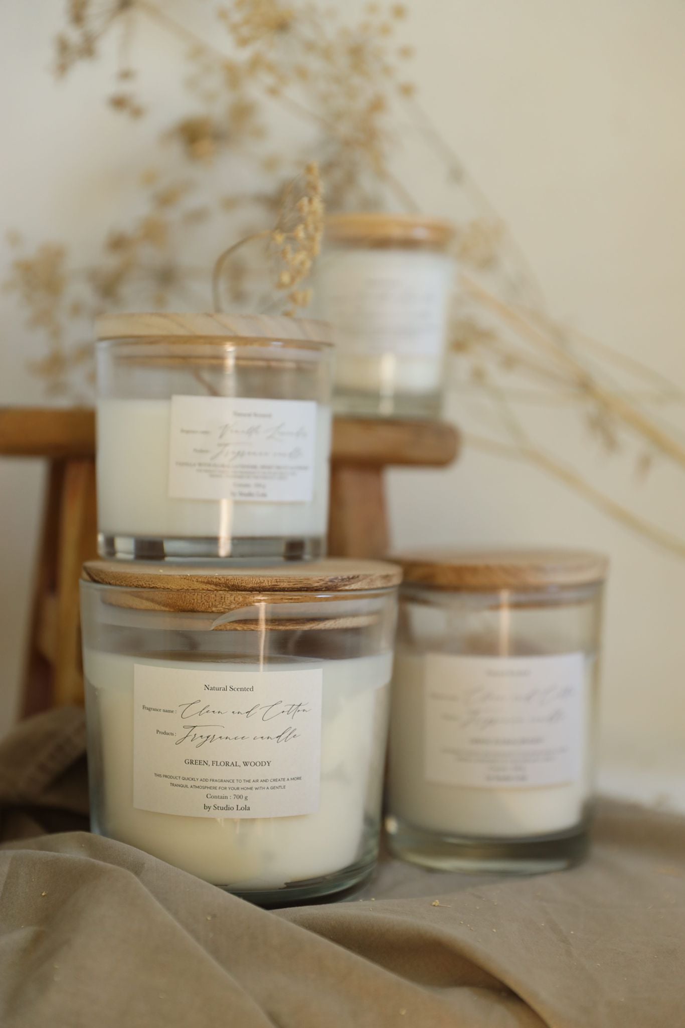 נר ריחני בצנצנת | VANILLA & LAVENDER