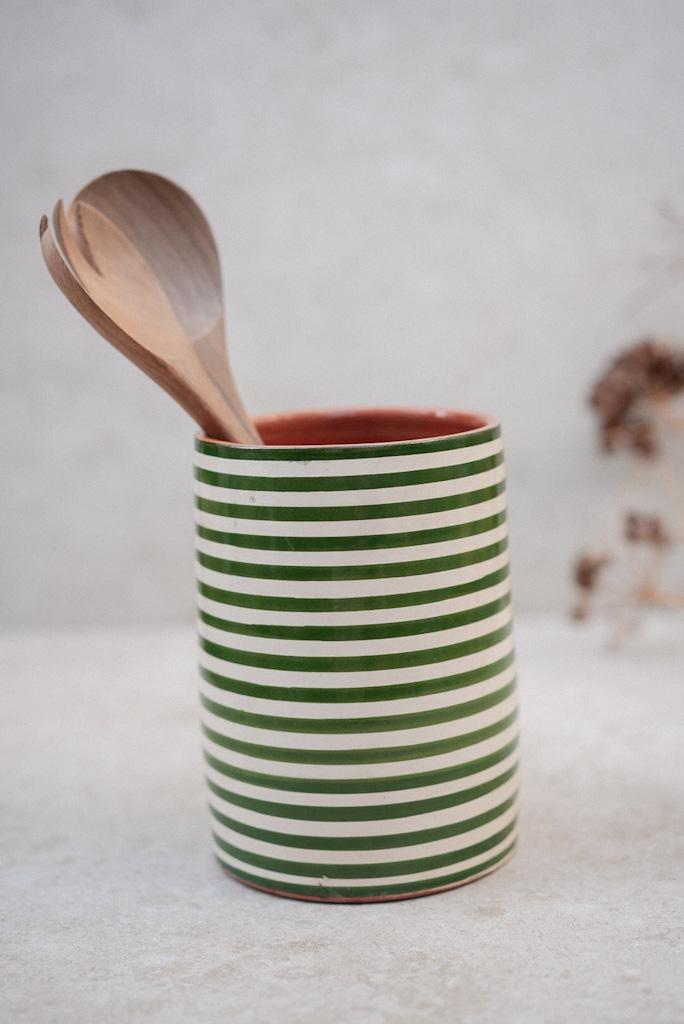 כלי לששת פסים | ירוק