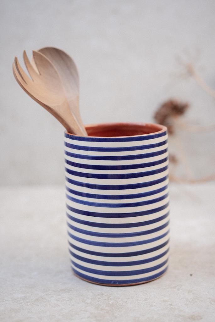 כלי לששת פסים | כחול