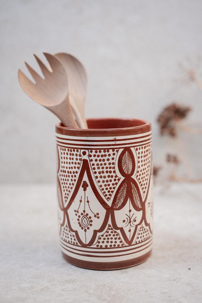 כלי לששת פרח | חום