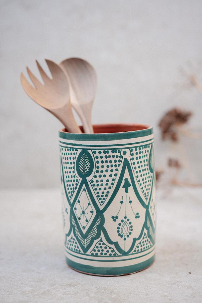 כלי לששת פרח | טורקיז