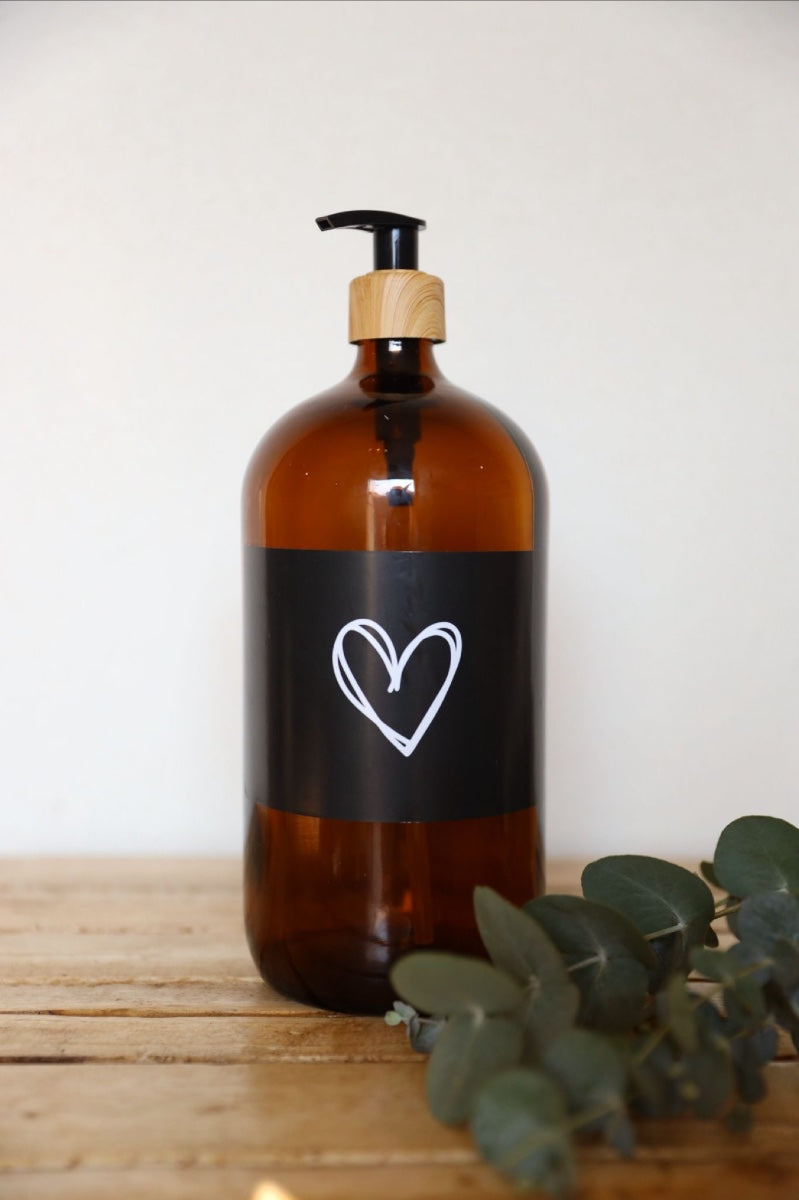 בקבוק זכוכית לאמבט