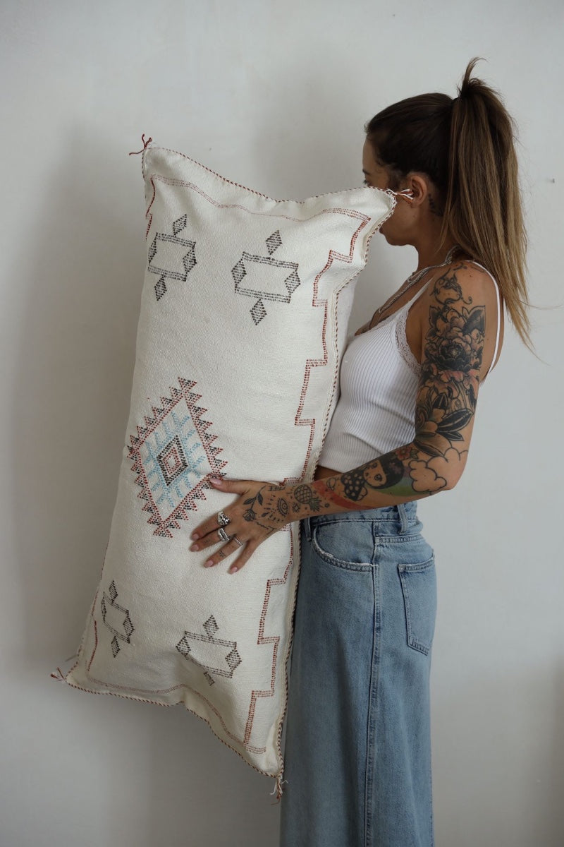 כרית סברה ארוכה | לבן