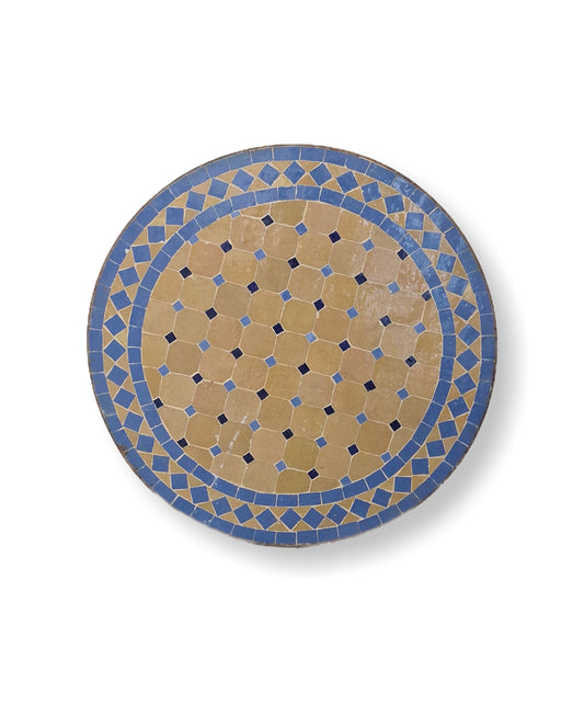 שולחן מוזאיקה | טורקיז חום קלאסי