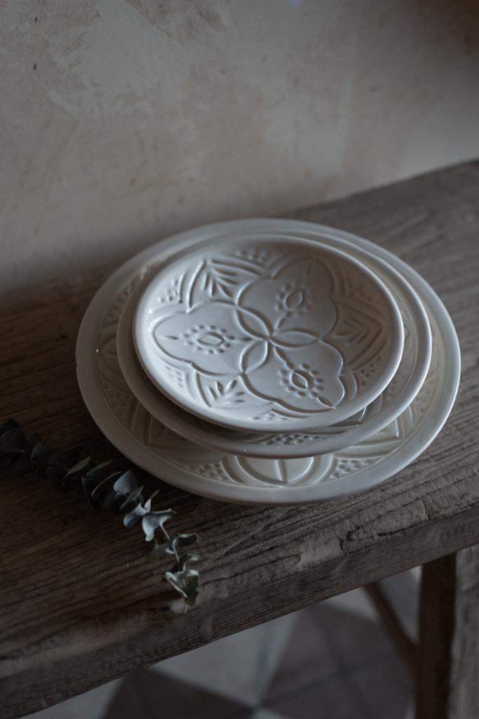 צלחת חרוטה | בלנקה