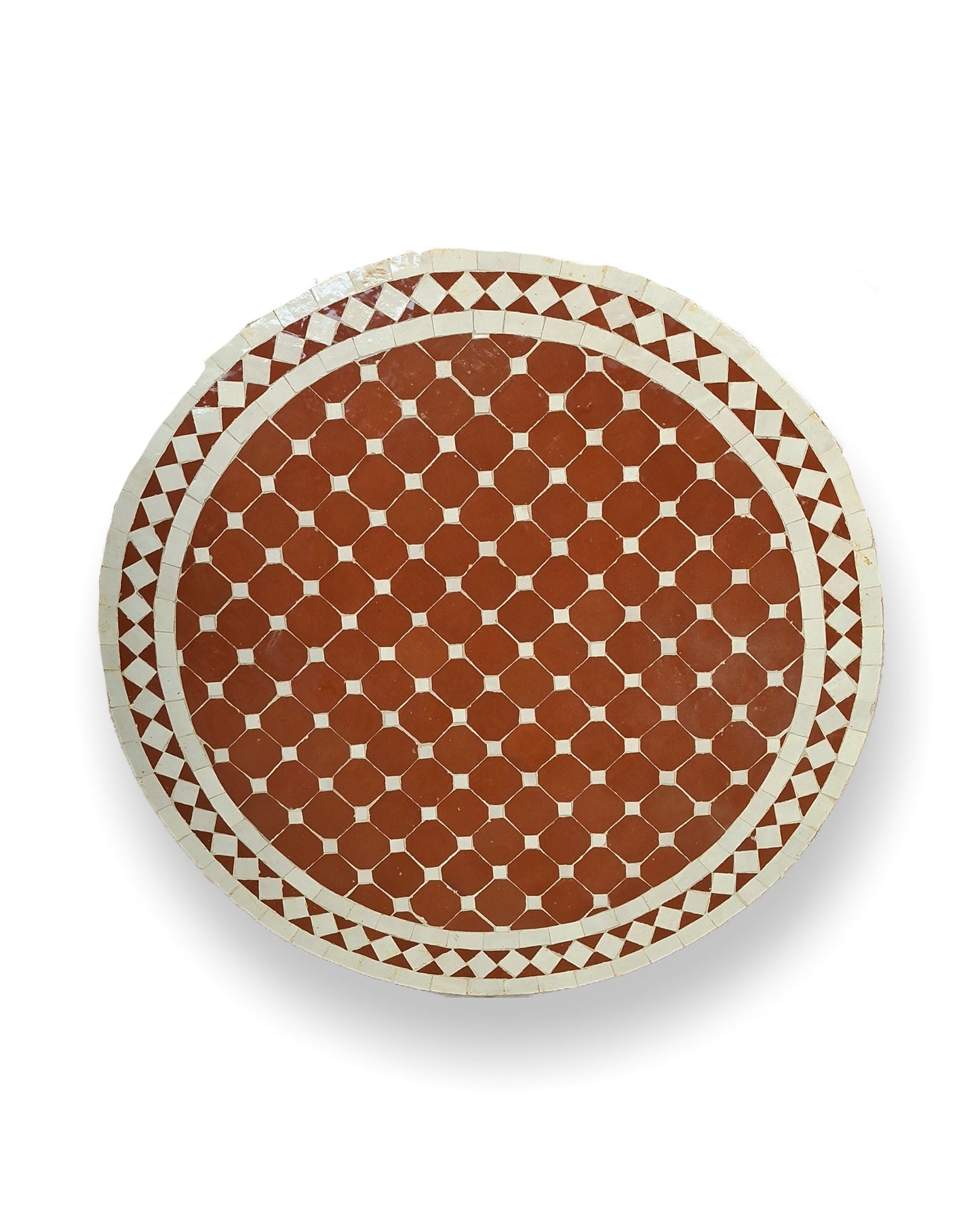 שולחן מוזאיקה | חום בז' קלאסי