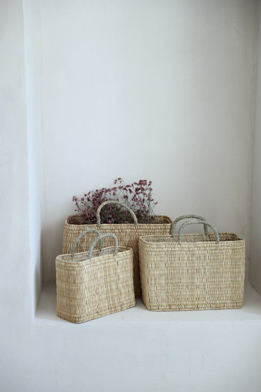 סל קש מלבני גבוה