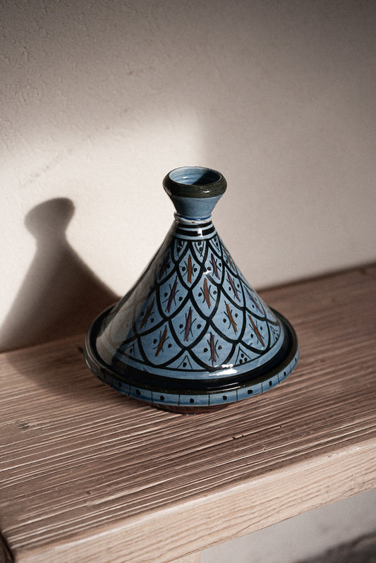 טאג'ין מצויר | טורקיז מלא קשקשים