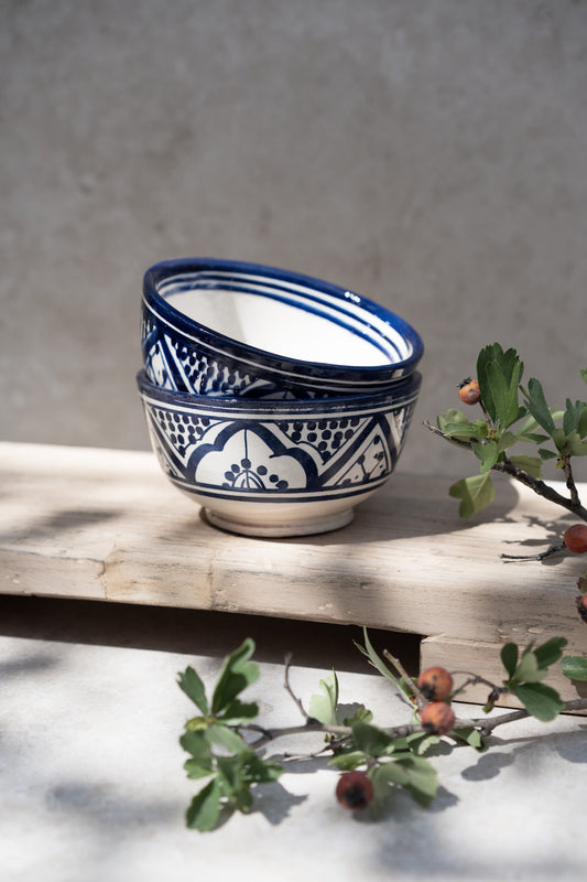 קערה פרח | כחול