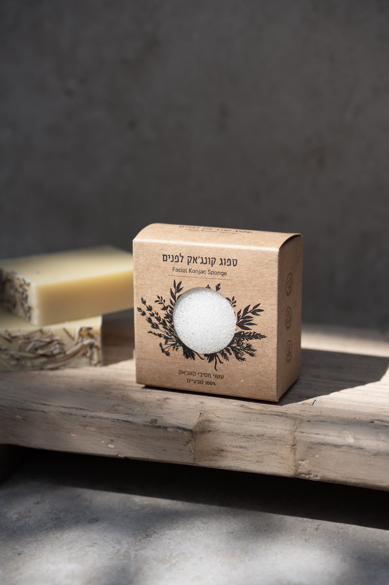 ספוג קונג׳אק לפנים