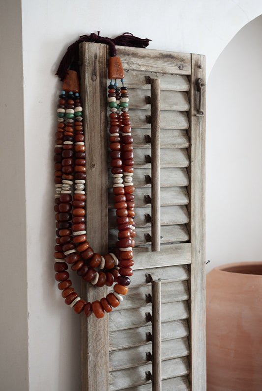 שרשרת דקורטיבית | כתום לבן