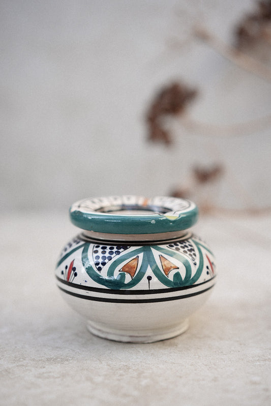 מאפרה מצוירת | טורקיז