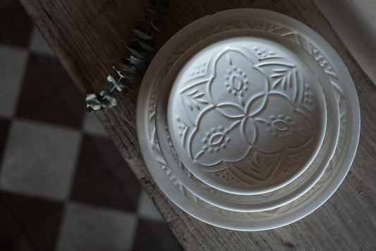 צלחת חרוטה | בלנקה