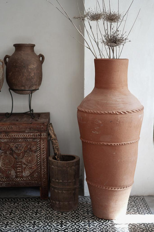 כד חרס טבעי | חבלים