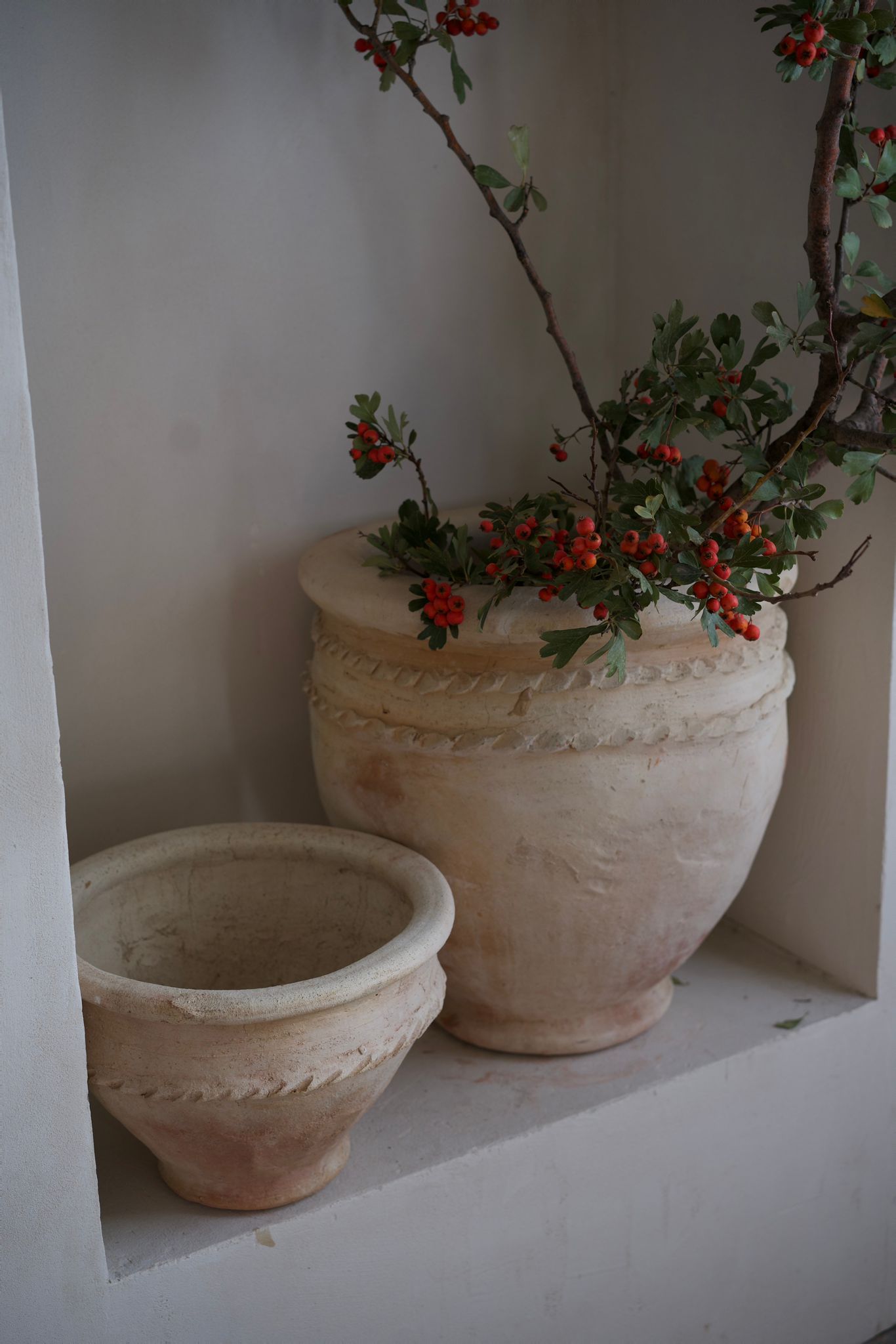 כד חרס פתוח | חבלים