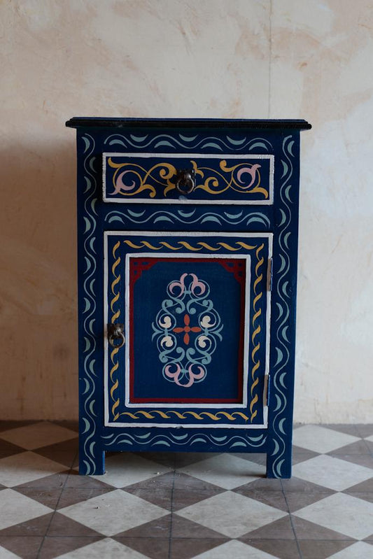 שידה מצוירת | כחול