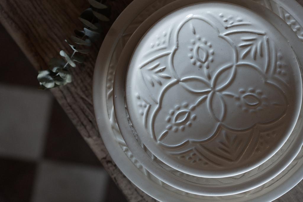 צלחת חרוטה | בלנקה