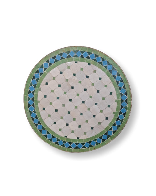 שולחן מוזאיקה | ירוק טורקיז קלאסי